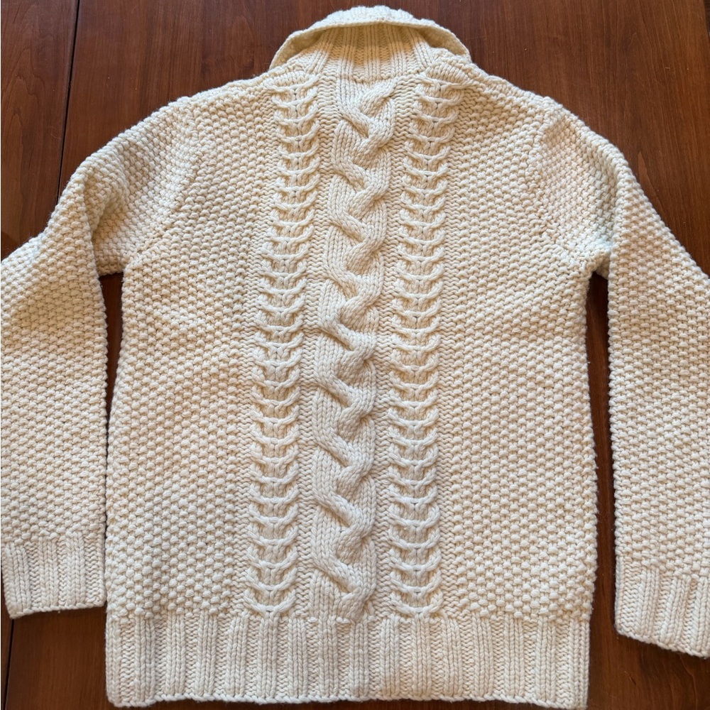 Jack Spade NWT Cream Cable Knit Sweater Size Small - Picture 4 of 6